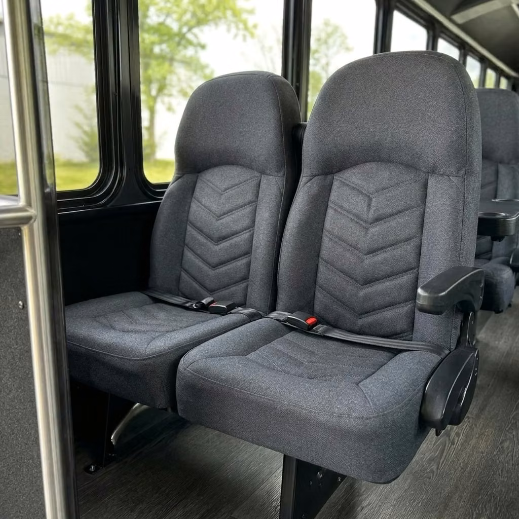 manhattan beach 25 passenger minibus high back seats