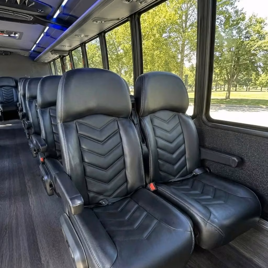 manhattan beach 28 passenger minibus seating