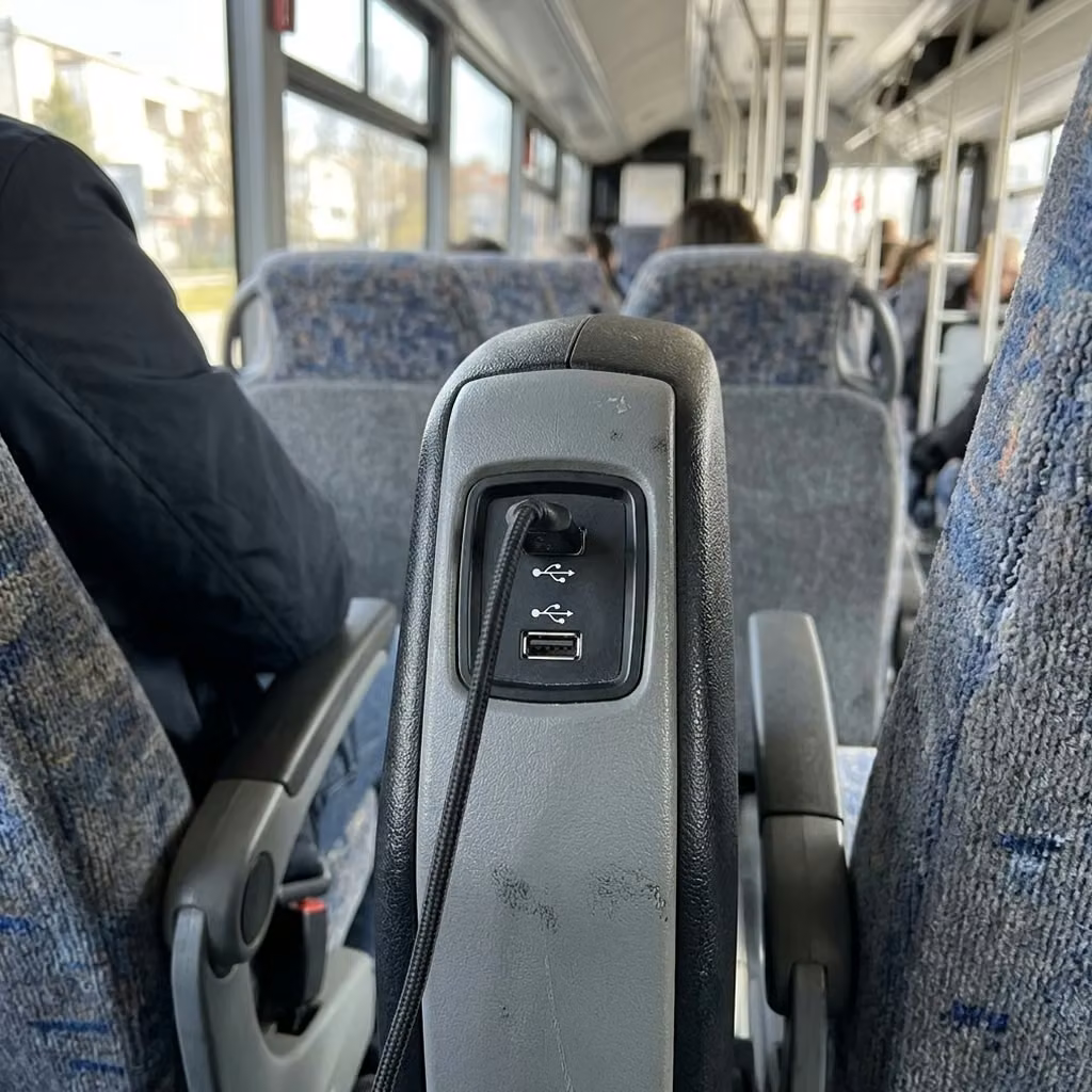 manhattan beach 28 passenger minibus usb charging