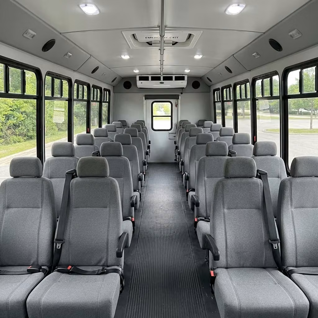 manhattan beach 30 passenger minibus seating