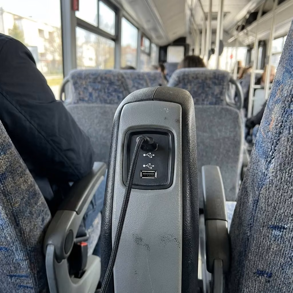 manhattan beach 30 passenger minibus usb charging