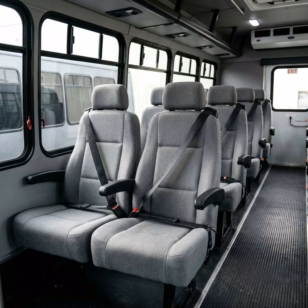 manhattan beach 35 passenger minibus reclining seats