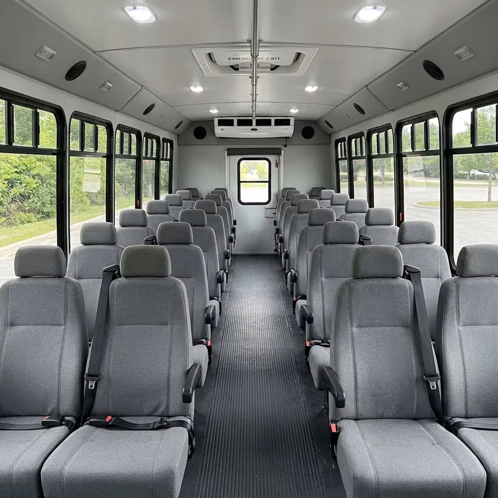 manhattan beach 35 passenger minibus seating