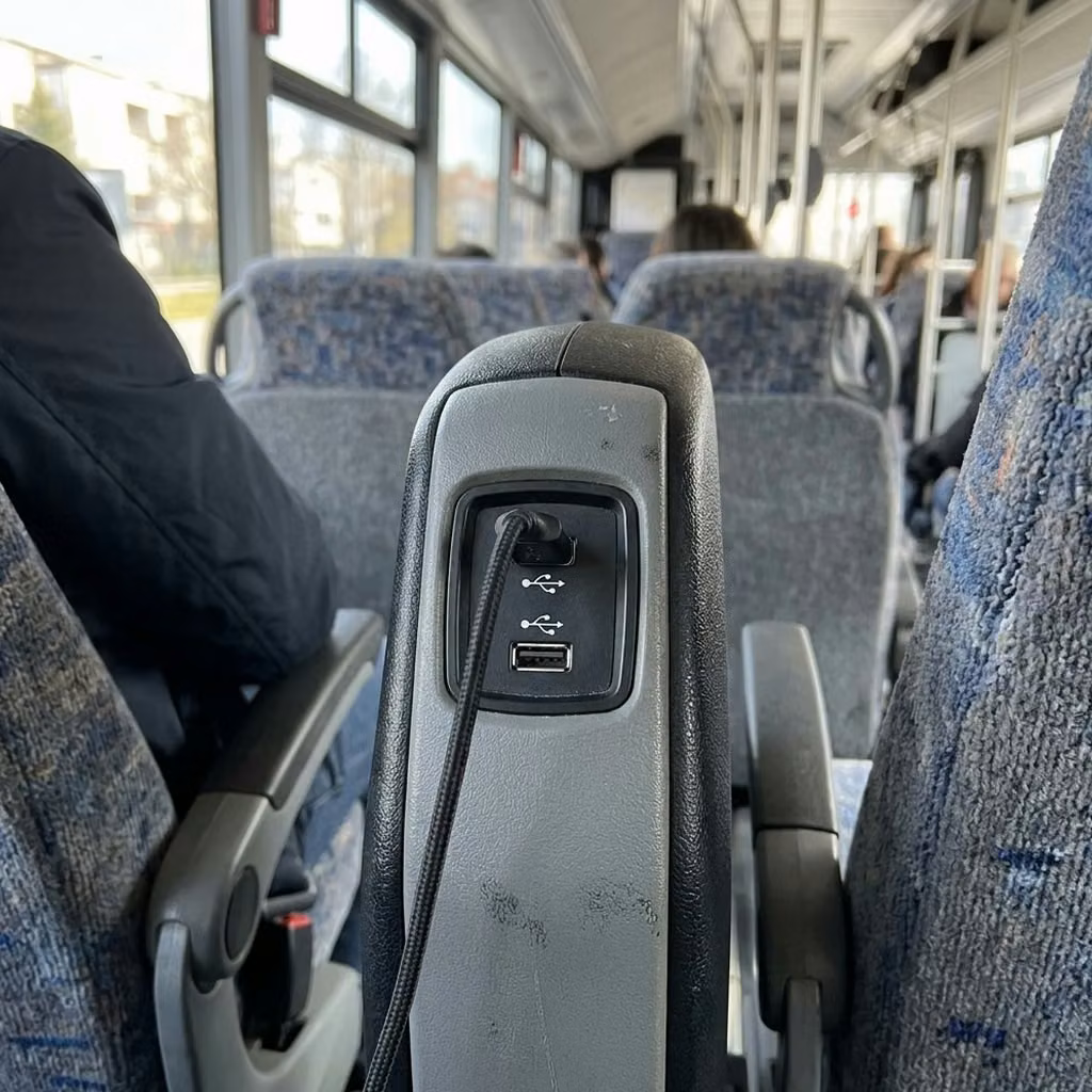 manhattan beach 35 passenger minibus usb charging