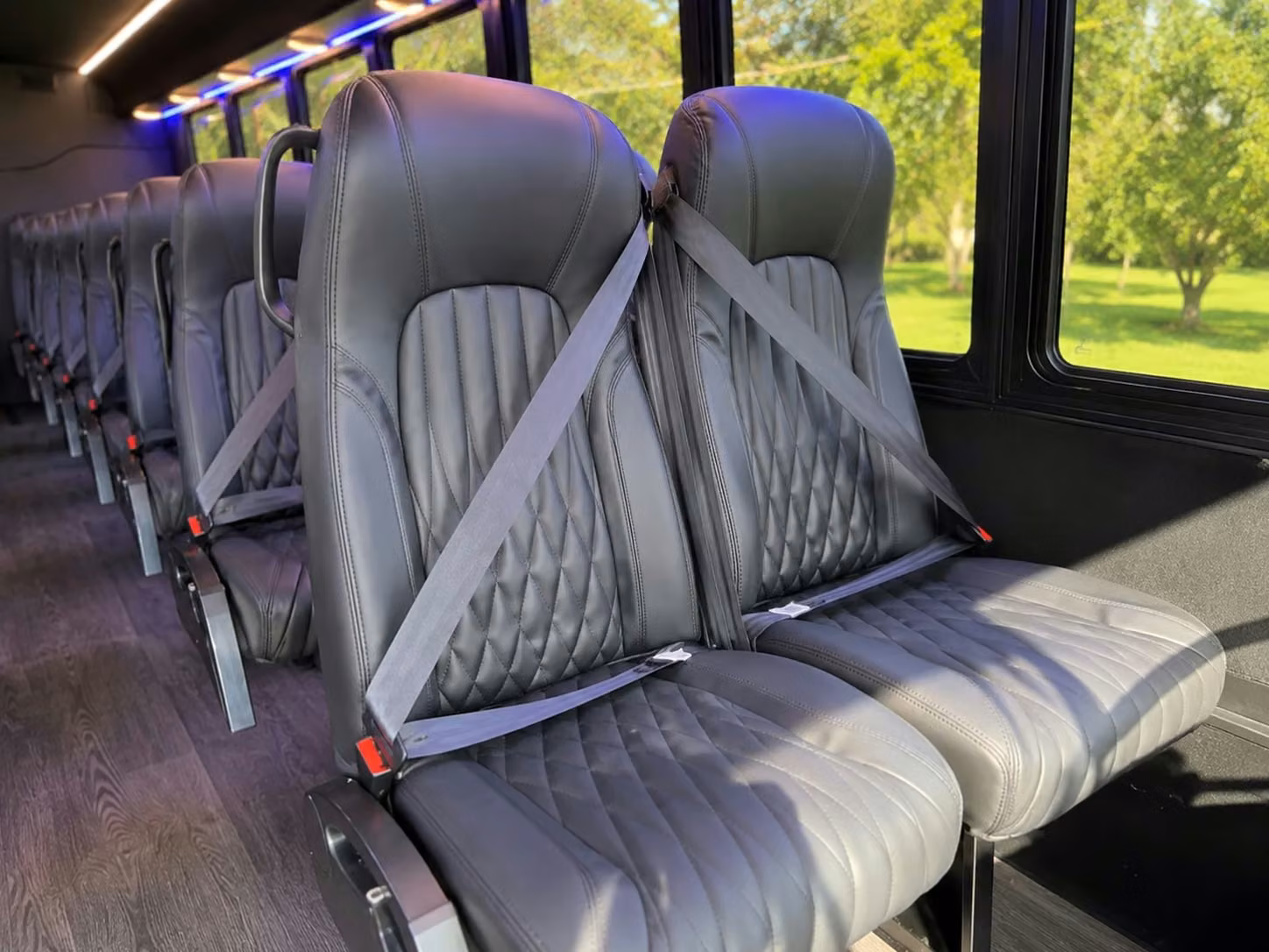 manhattan beach minibus interior 3