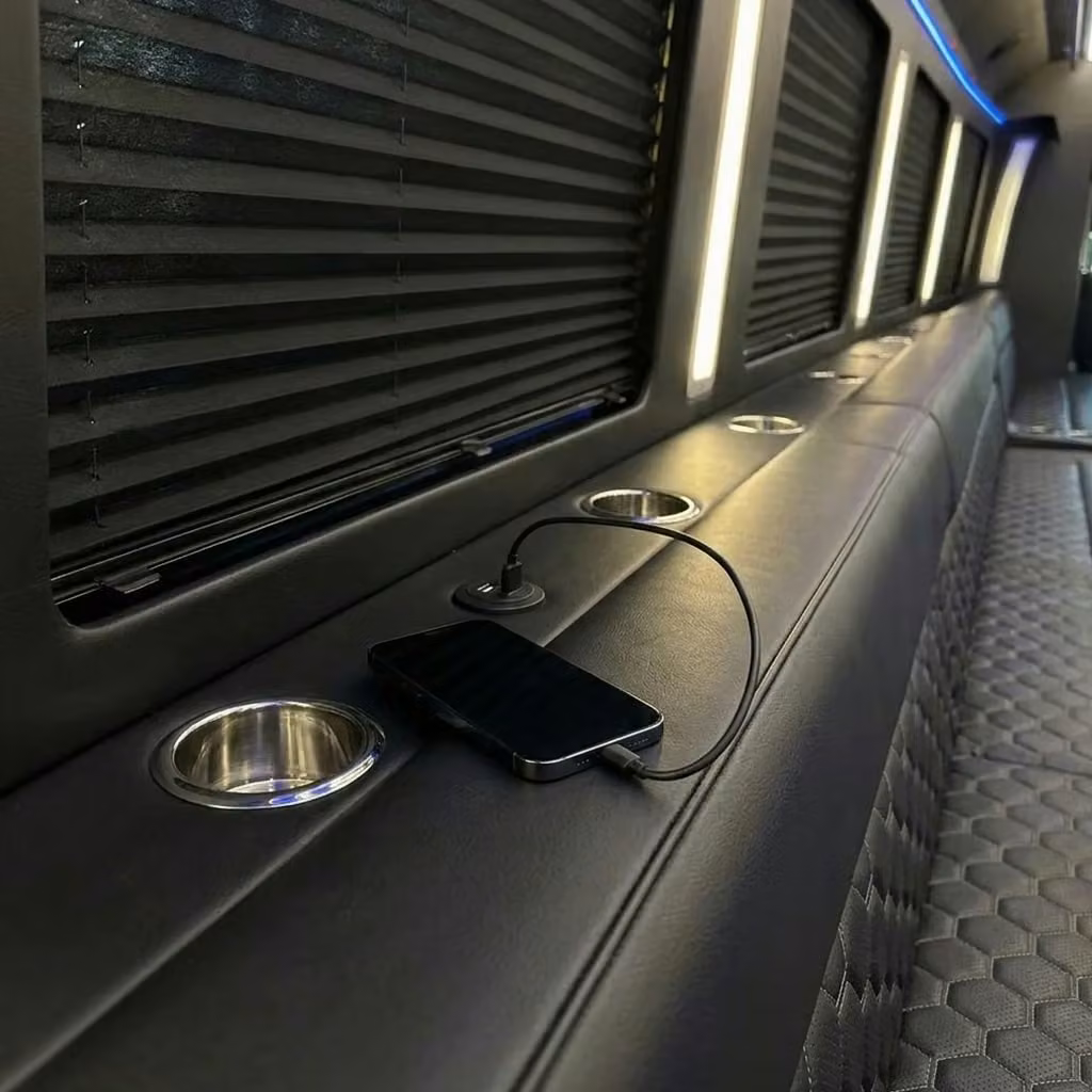 manhattan beach party bus usb charging
