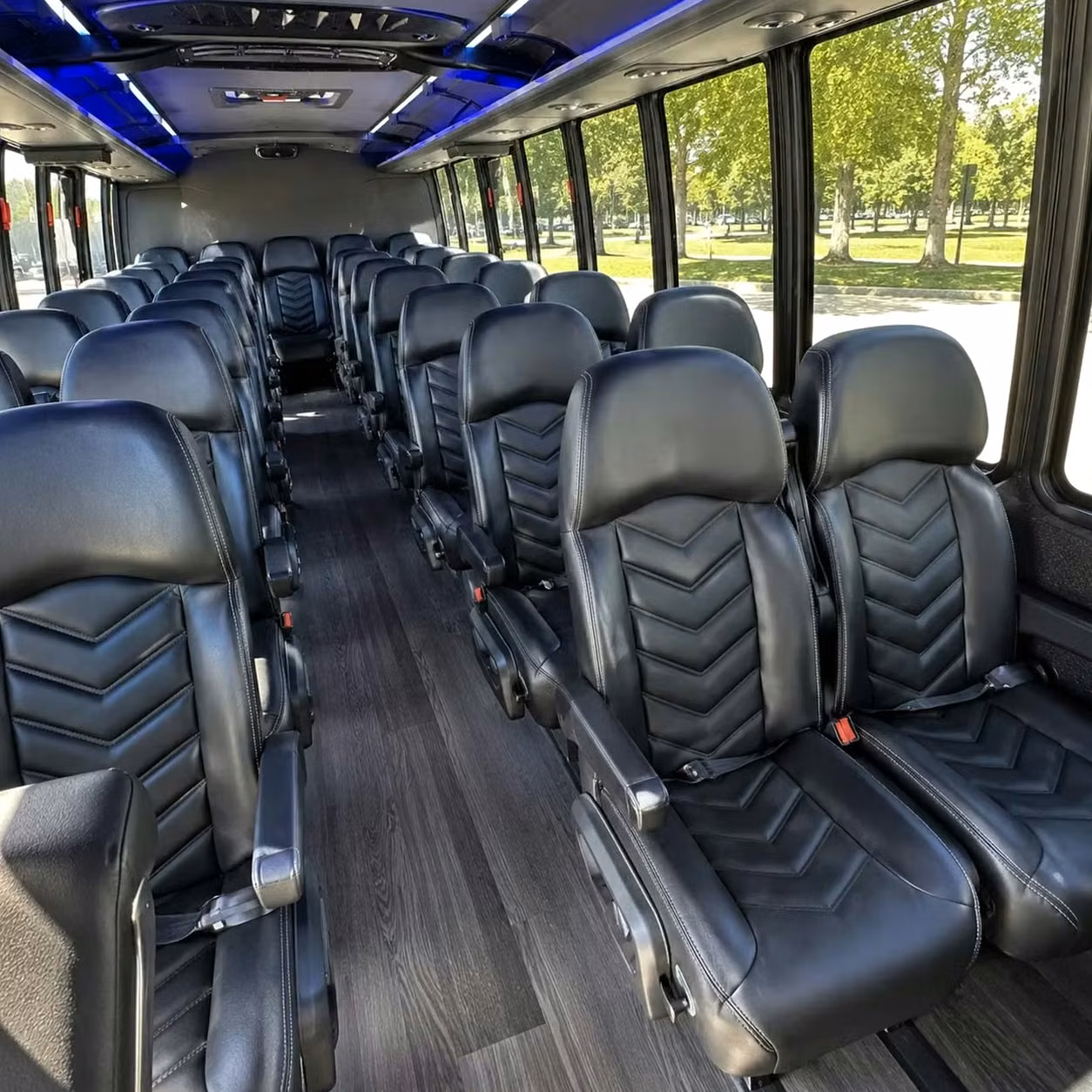 28 passenger minibus inside